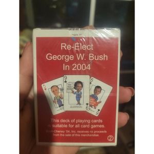 George Bush Deck of Cards. NIB. Playing cards. Potus gin poker democrat